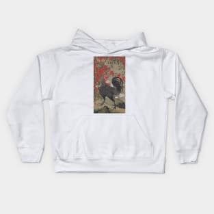 Jyakuchu Ito: Nandina and Rooster Kids Hoodie